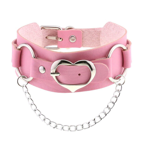 Heart Chain Buckle Choker