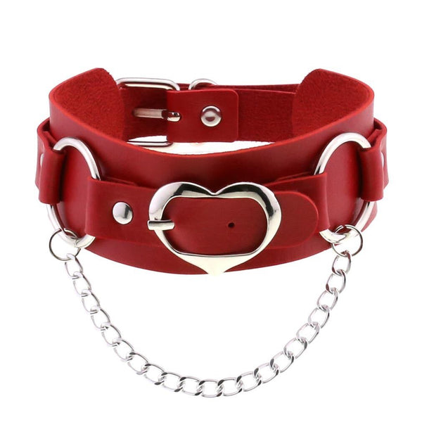 Heart Chain Buckle Choker