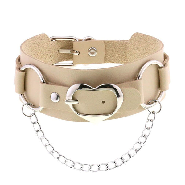 Heart Chain Buckle Choker