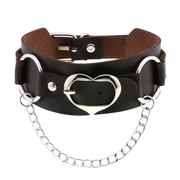 Heart Chain Buckle Choker