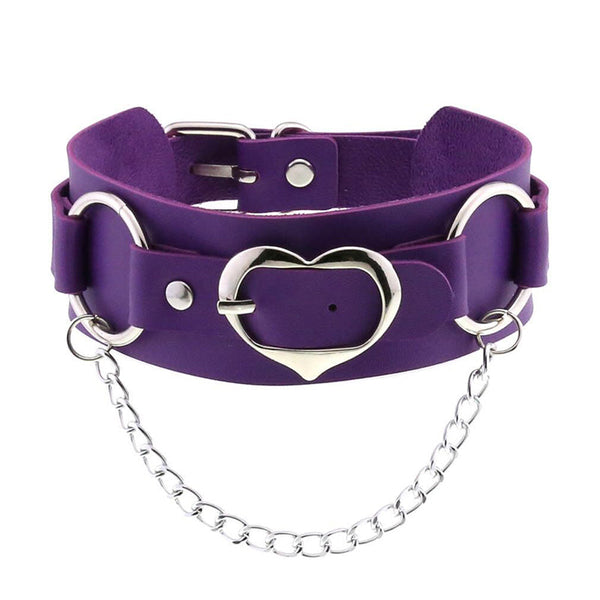 Heart Chain Buckle Choker