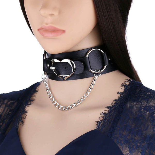 Heart Chain Buckle Choker