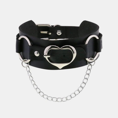 Heart Chain Buckle Choker