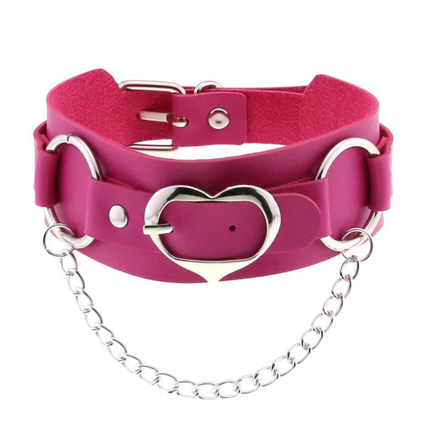 Heart Chain Buckle Choker