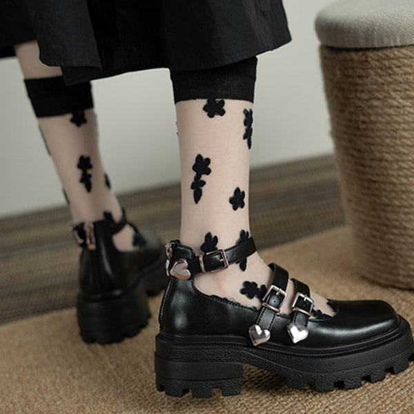 Heart Chain Thick Bottom Shoes