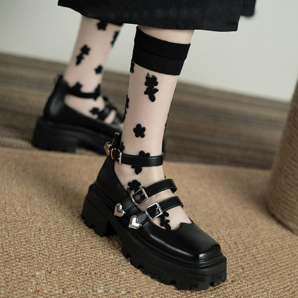 Heart Chain Thick Bottom Shoes