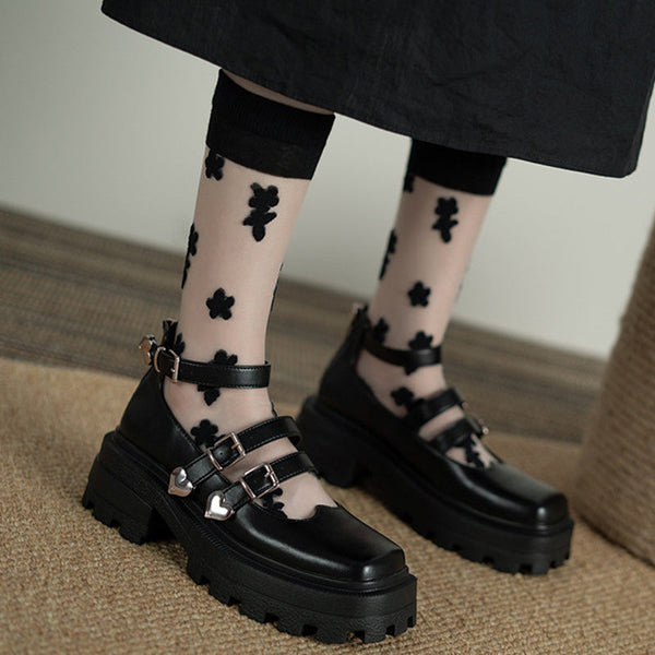 Heart Chain Thick Bottom Shoes