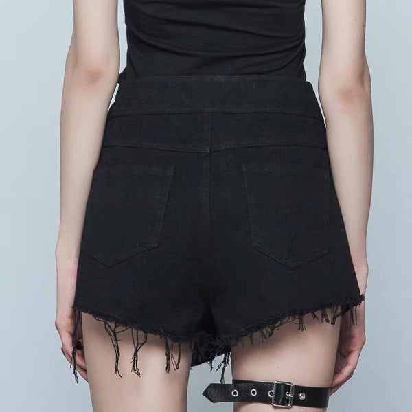 Irregular Bandage Shorts Skirt