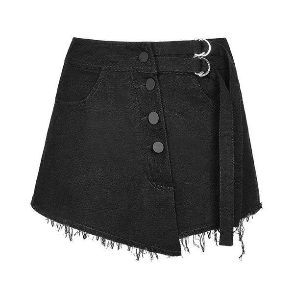 Irregular Bandage Shorts Skirt