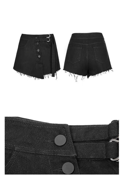 Irregular Bandage Shorts Skirt