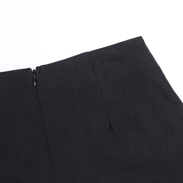 High Waist Cross Chain Culottes Skirt