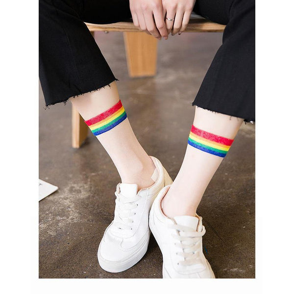 "SILKY STIPES" SOCKS