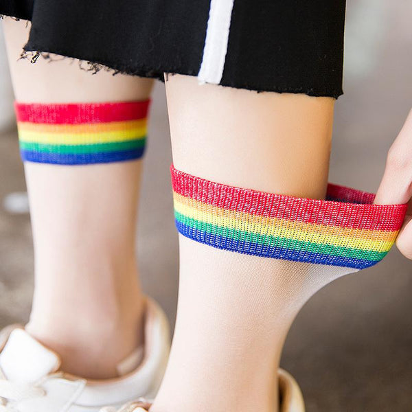 "SILKY STIPES" SOCKS