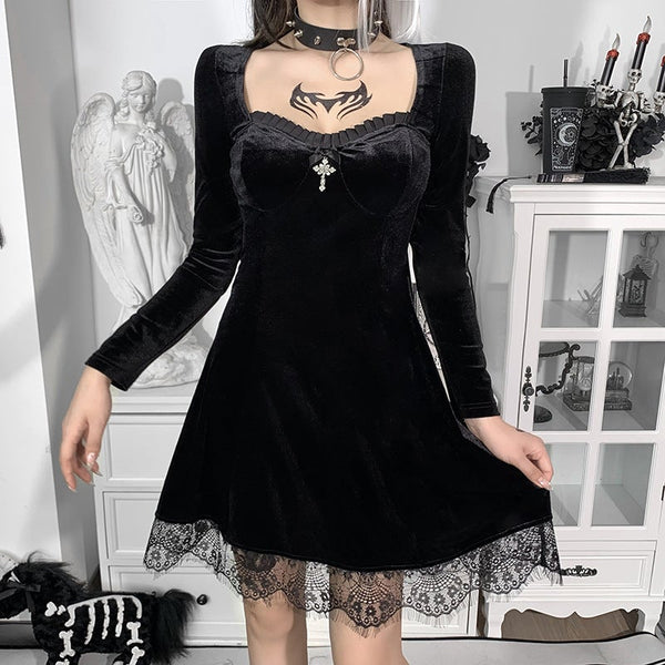 Dark Lace Dress