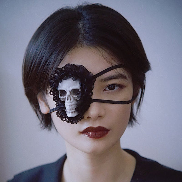 Valentine's Day Gift Lace Skull Eye Patch