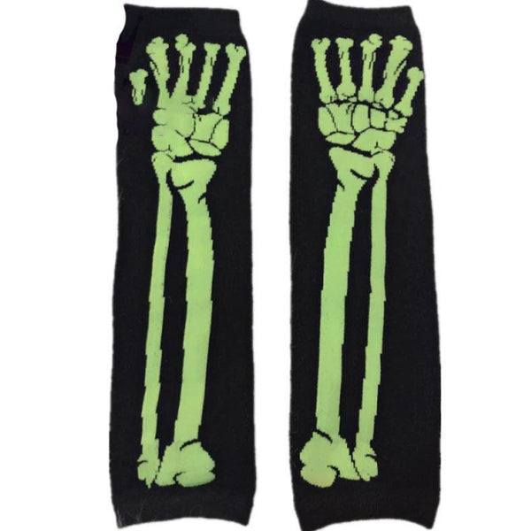 Long Fingerless Gloves Punk Gothic