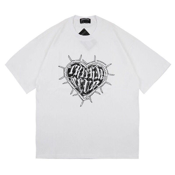 Love Print BF Style T-Shirt