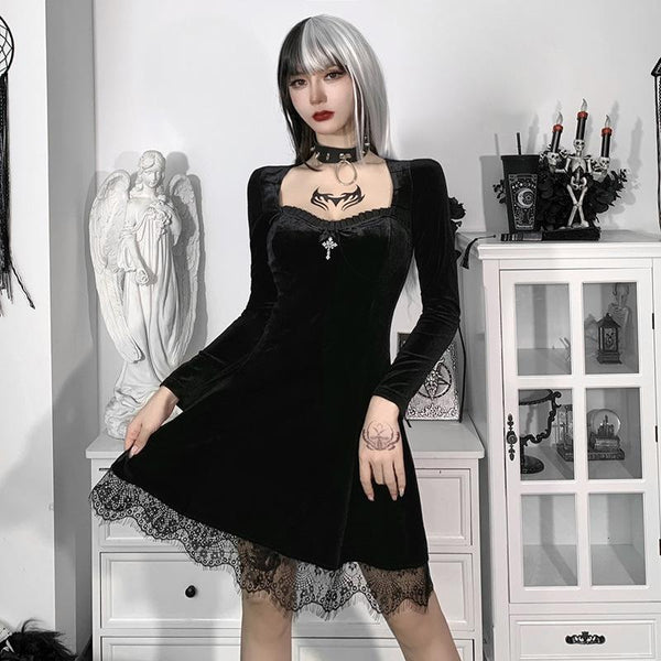 Dark Lace Dress