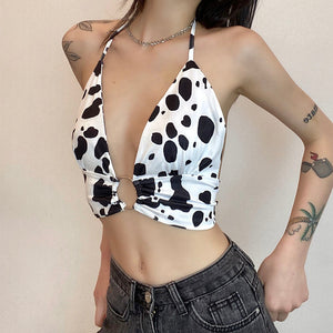 Sweet and spicy sexy cow vest