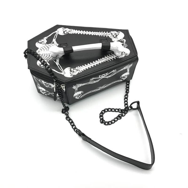 Dark Gothic Coffin Shoulder Bag