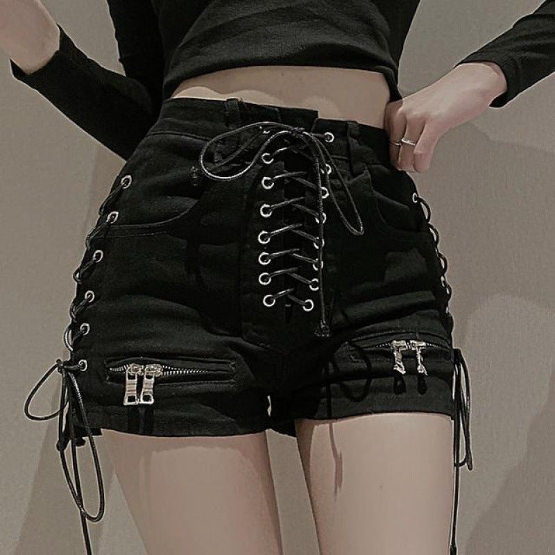 High Waist Tie Shorts