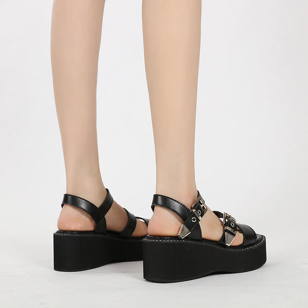 Single Buckle Ankle Sandals