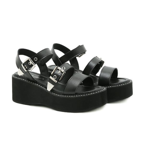 Single Buckle Ankle Sandals