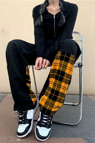 casual plaid pants