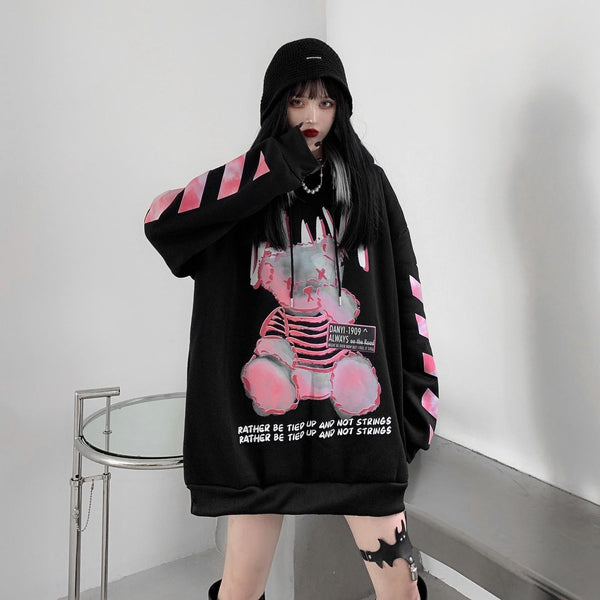 OVERSIZE Dark bear sweater HOODIES