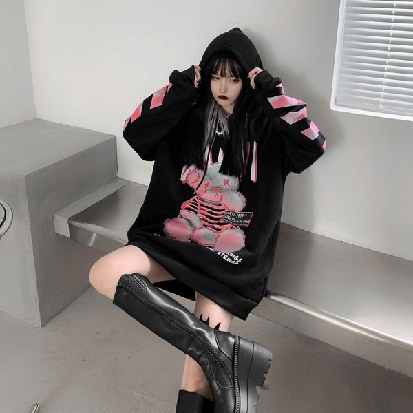 OVERSIZE Dark bear sweater HOODIES