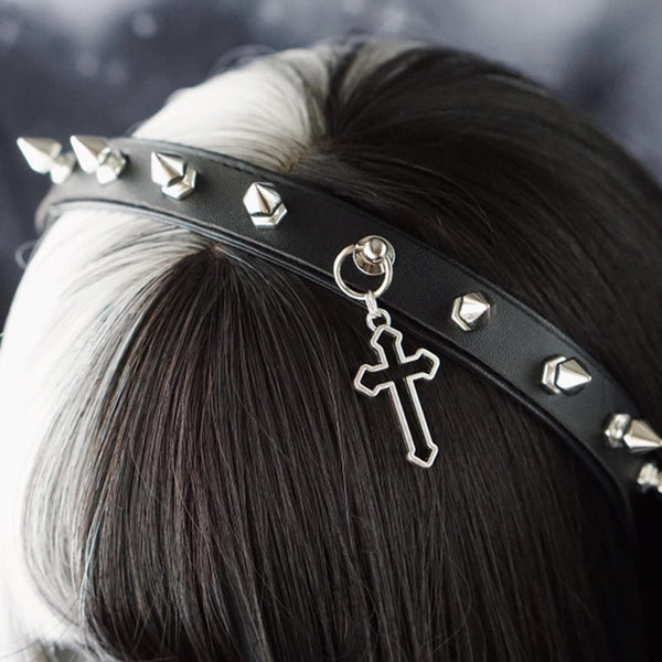 Valentine's Day Gift Punk Rivet Hair Band