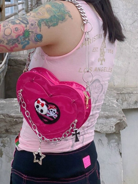 Punk Heart Shoulder Bag