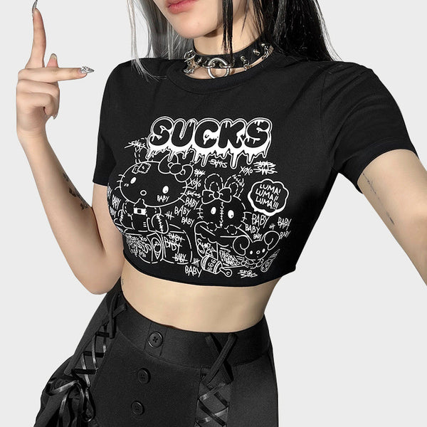 Punk Kitten Crop Top