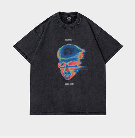 Retro Graffiti Skull T-Shirt & Hoodie