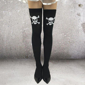 Black Skull Socks