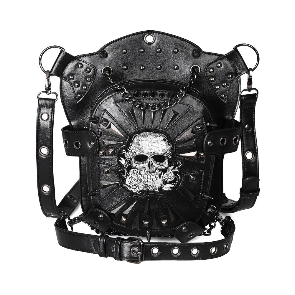 Punk Skull Rose Bag