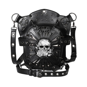 Punk Skull Rose Bag