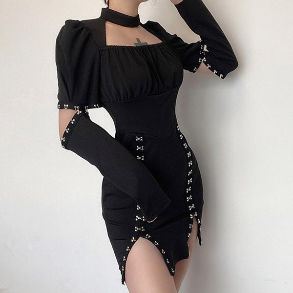 Slim Split Dress