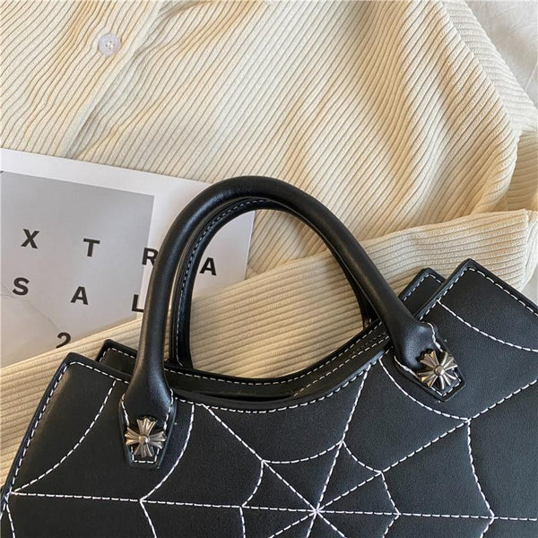 Spider Web Crossbody Hand Bag