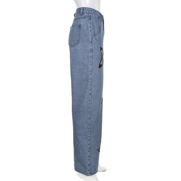 "BUTTERFLY EFFECT" BAGGY JEANS