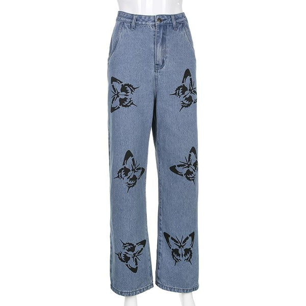 "BUTTERFLY EFFECT" BAGGY JEANS