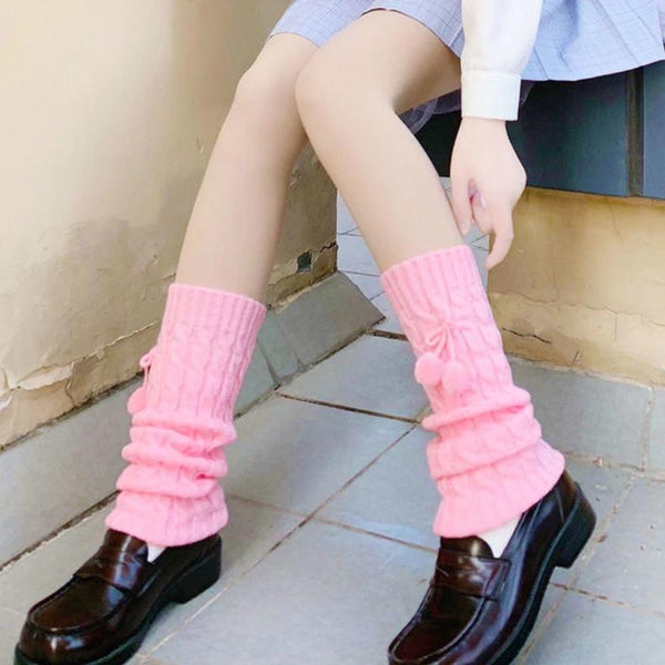 Winter Warm Knitted Long Socks Lolita Style