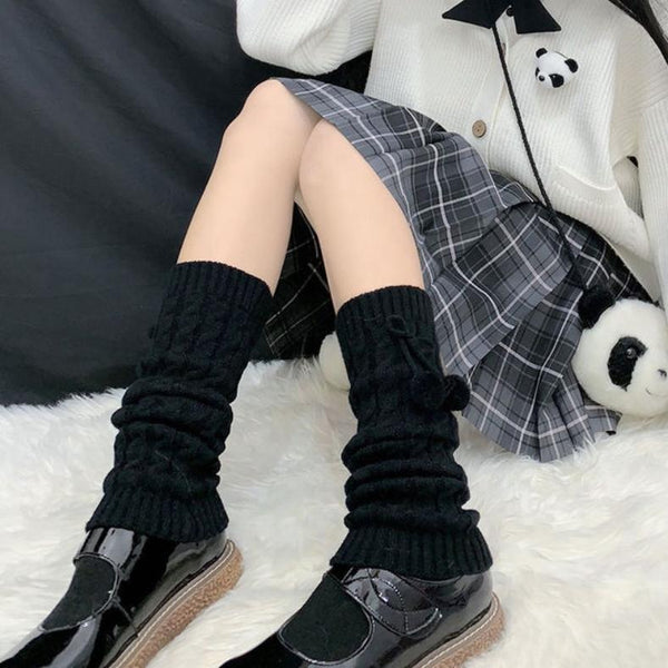 Winter Warm Knitted Long Socks Lolita Style