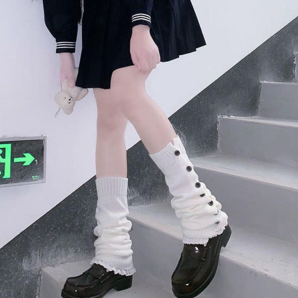 Winter Warm Knitted Long Socks Lolita Style