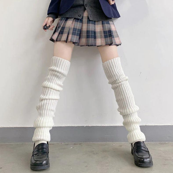 Winter Warm Knitted Long Socks Lolita Style