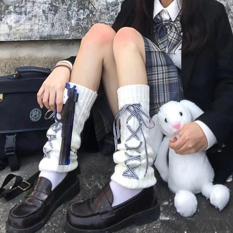 Winter Warm Knitted Long Socks Lolita Style