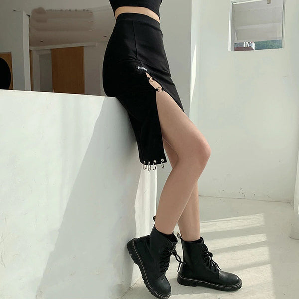 Gothic Punk Black Mini Skirt