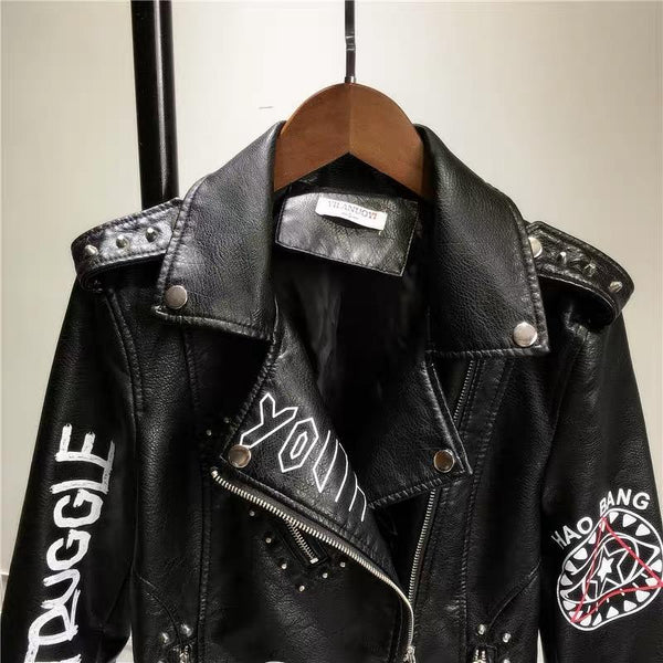 Dare You PU Leather Punk Jacket