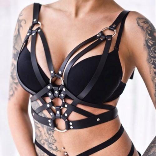 Valentine's Day Outfit Halterneck Goth Harness