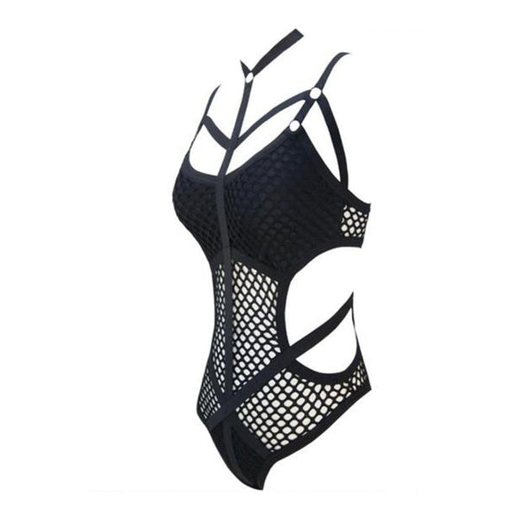 Valentine's Day Gift Gothic Bondage Bodysuit